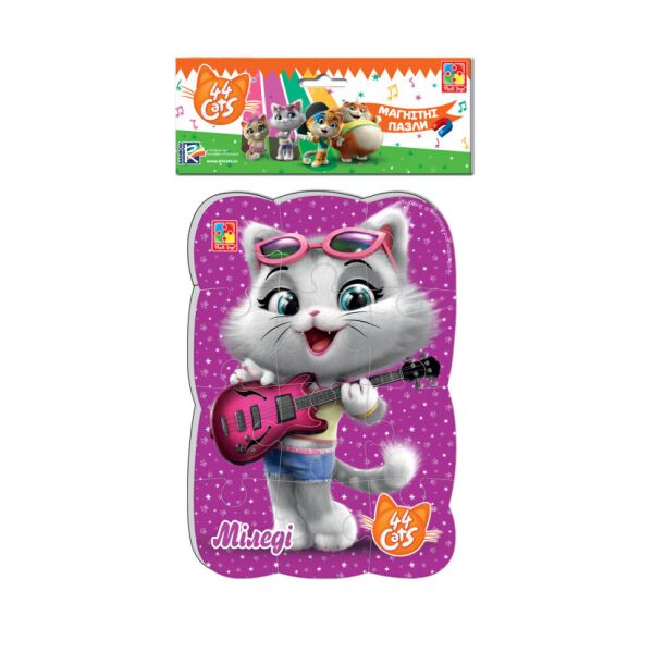 

Пазлы магнитные А5 "44 Cats. Миледи" VT3205-81 (укр)