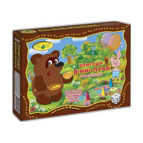 

Детская настольная игра-бродилка "Приключения Винни-Пуха" 82418 от 4х лет