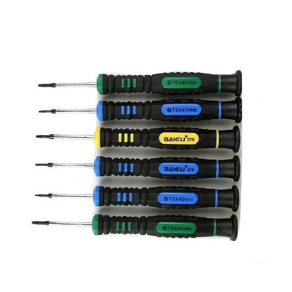 

Набор отверток Baku BK-375-A (T2 / T3 / T4 / T5 / T6 / +2.0)