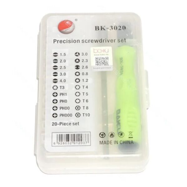 

Набор отверток Baku BK-3020 (20pcs)