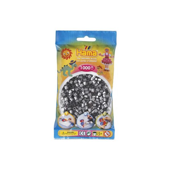 

Набор для творчества Hama бусин под серебро, 1000 шт термомозаика (207-62)