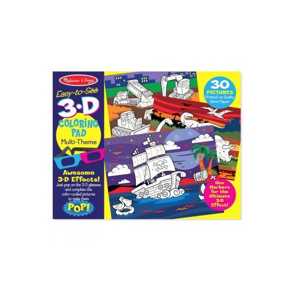 

Набор для творчества Melissa&Doug 3D раскраска по точкам для мальчиков (MD9964)