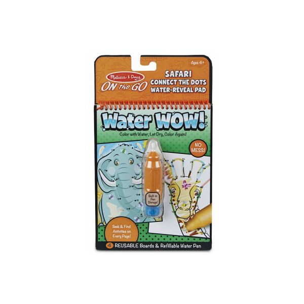 

Набор для творчества Melissa&Doug волшебная водная раскраска по точкам Сафари (MD31950)