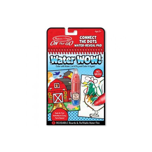 

Набор для творчества Melissa&Doug Волшебная водная раскраска Ферма по точкам (MD9485)