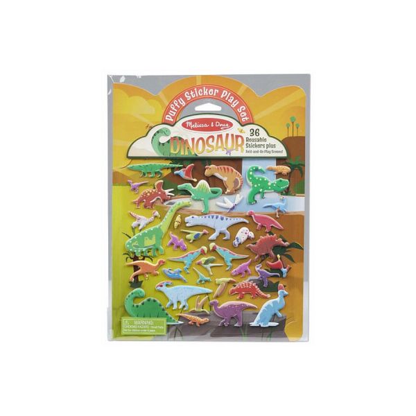 

Набор для творчества Melissa&Doug объемные многоразовые наклейки Динозавры (MD30521)