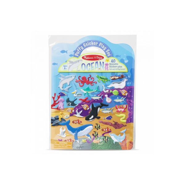 

Набор для творчества Melissa&Doug объемные многоразовые наклейки Океан (MD30520)