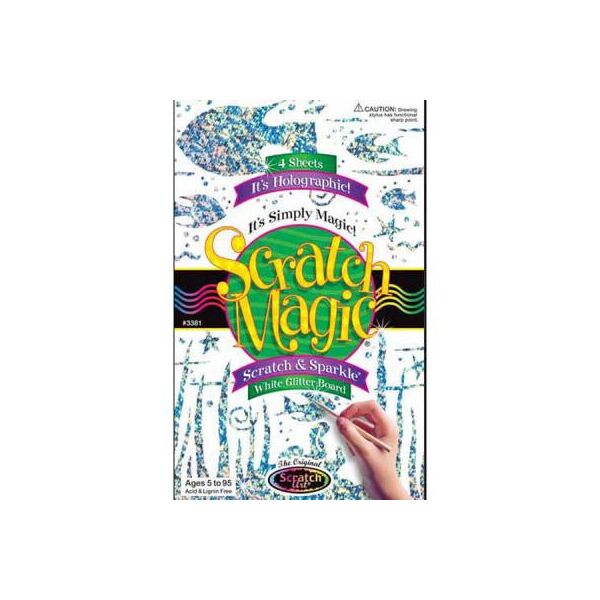 

Набор для творчества Melissa&Doug Серебристая голографическая царапка-трафарет (MD5809)