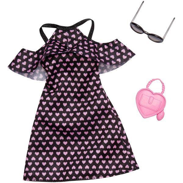 

Одежда для кукол Барби Barbie Fashion Dress with Hearts and Accessory FXJ16