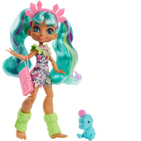 

Кукла Рокель и питомец Пещерный клуб Cave Club Rockelle Doll with Teddy-Rex Dinosaur Pet GWT25