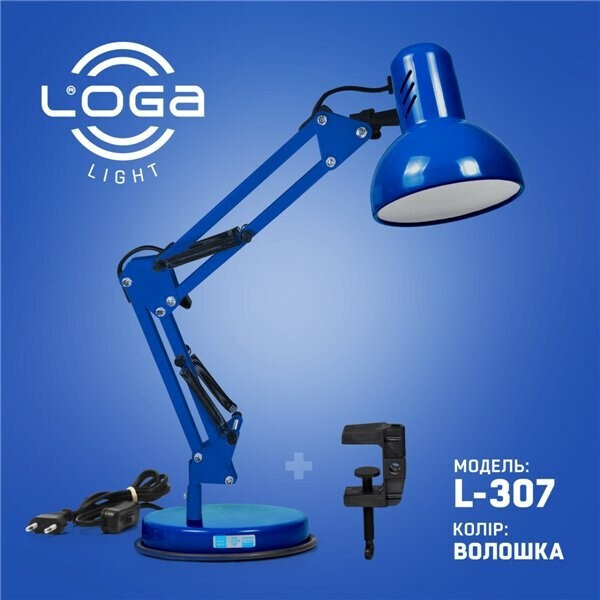 

Лампа настольная Пантограф LOGA Е-27 Василёк L-307