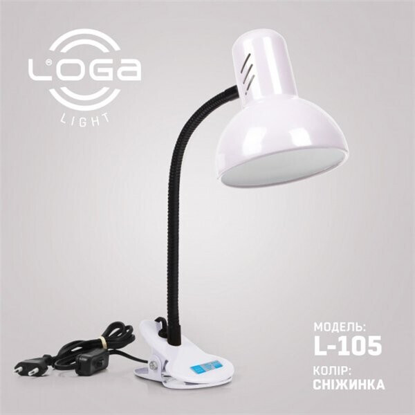 

Лампа-прищепка LOGA 60 Вт Е27 Снежинка L-105