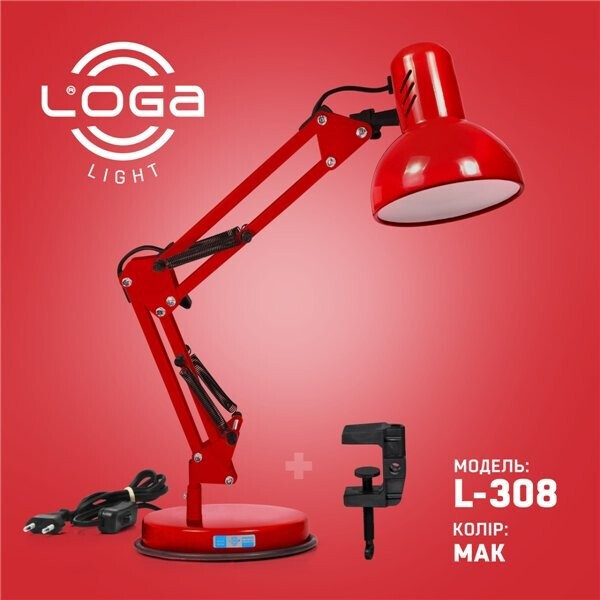 

Лампа настольная Пантограф LOGA Е-27 Мак L-308