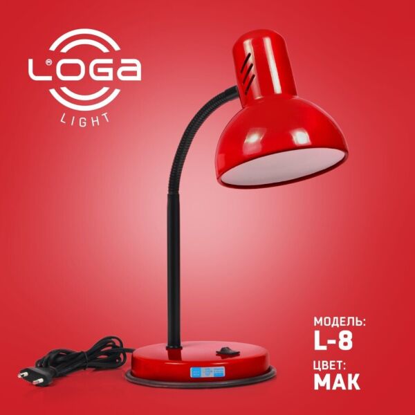 

Лампа настольная LOGA Е-27 Мак L-08