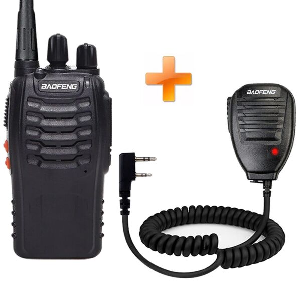 

Набор Рация Baofeng BF-888S + тангента Baofeng speaker mic черный