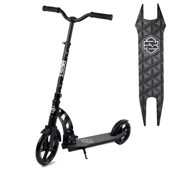 

Самокат двухколесный складной Best Scooter 47351 Черный с серым