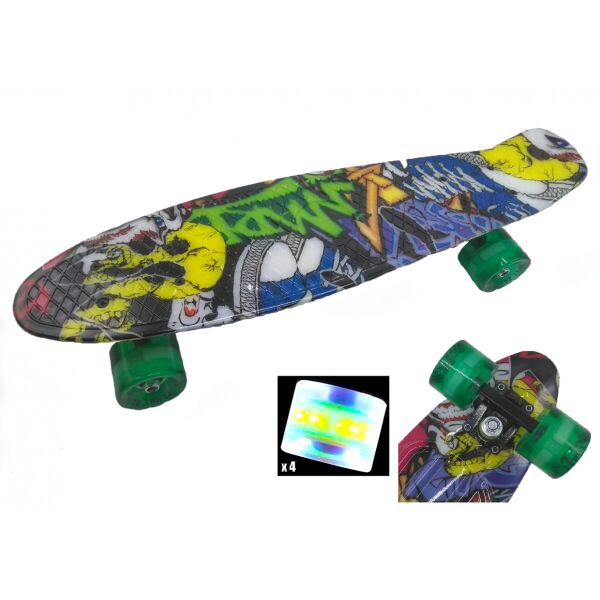 

Penny Board "Graffiti" Inscription. 3 Светящиеся колеса.
