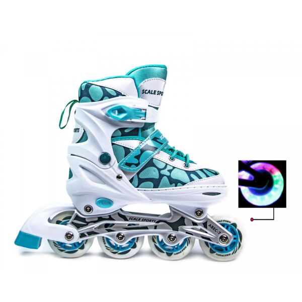 

Ролики Scale Sports LF 601B мятно-белые, размер 38-41