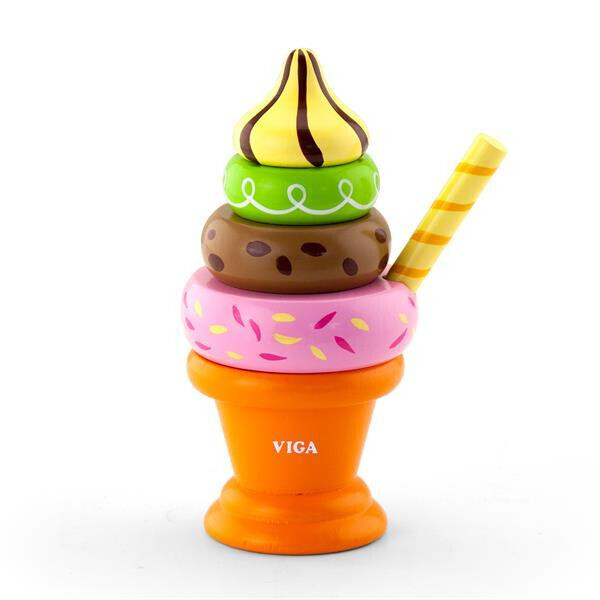 

Игровой набор Viga Toys "Мороженное с фруктами. Вишенка" (51322)