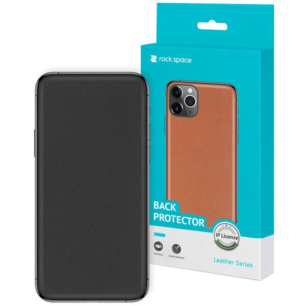 

Наклейка на заднюю панель RockSpace Leather Series для OPPO A5S - Black