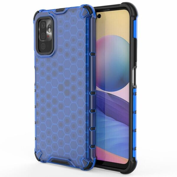 

Защитный чехол Deexe Honeycomb Series для Xiaomi Redmi Note 10 5G / Poco M3 Pro - Blue
