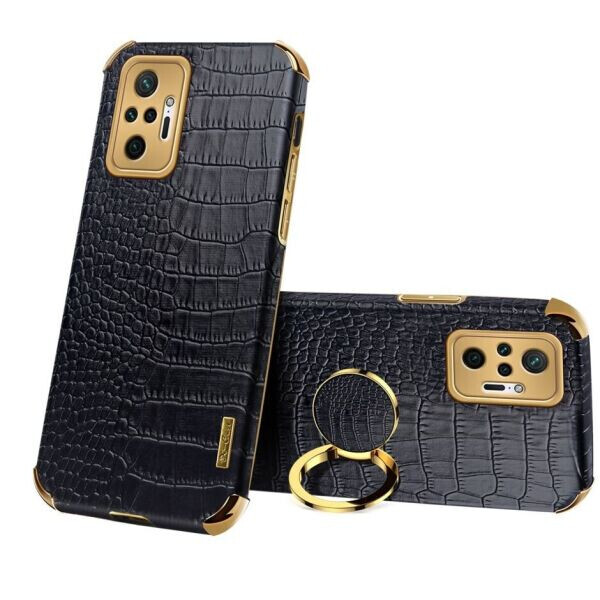 

Чехол для Deexe Crocodile Style для Xiaomi Redmi Note 10 Pro - Black