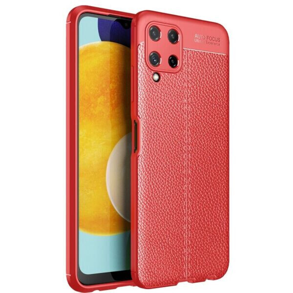 

Защитный чехол Deexe Leather Cover для Samsung Galaxy A22 (A225) - Red