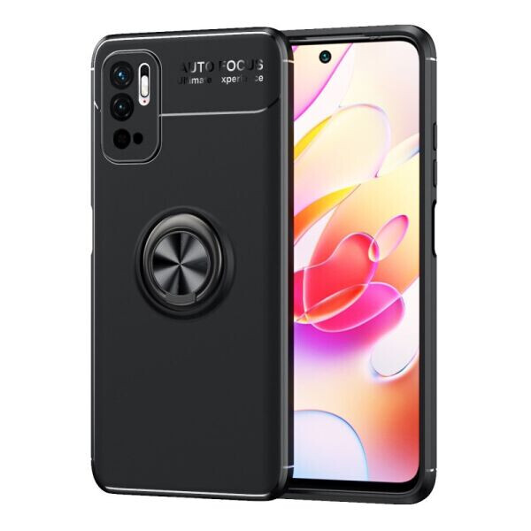 

Защитный чехол UniCase Magnetic Ring для Xiaomi Redmi Note 10 5G / Poco M3 Pro - Black