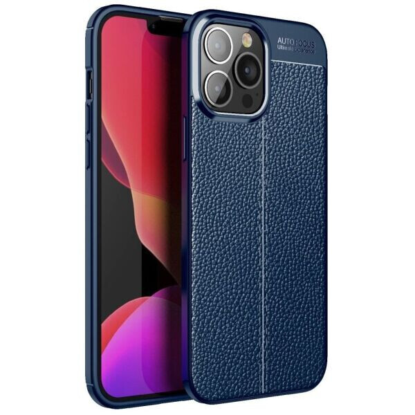

Защитный чехол Deexe Leather Cover для Apple iPhone 13 Pro Max - Blue