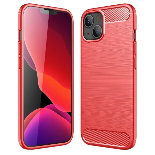 

Защитный чехол UniCase Carbon для Apple iPhone 13 - Red