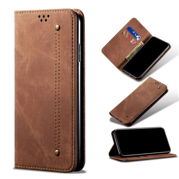 

Чехол-книжка UniCase Jeans Wallet для OnePlus Nord N200 - Brown