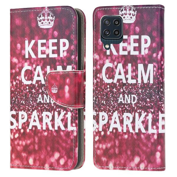 

Чехол-книжка Deexe Color Wallet для Samsung Galaxy M32 (M325) - Keep Calm and Sparkle