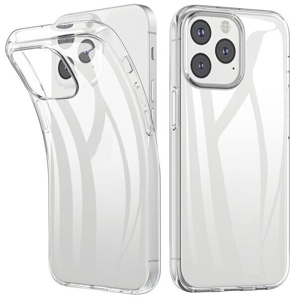 

Силиконовый (TPU) чехол Deexe UltraThin для Apple iPhone 13 - Transparent