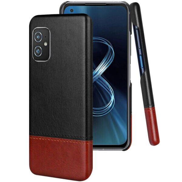 

Защитный чехол IMAK Leather Series для ASUS Zenfone 8 (ZS590KS) - Black / Brown