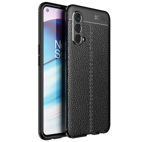 

Защитный чехол Deexe Leather Cover для OnePlus Nord CE - Black