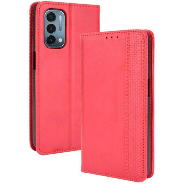 

Чехол Deexe Retro Style для OnePlus Nord N200 - Red