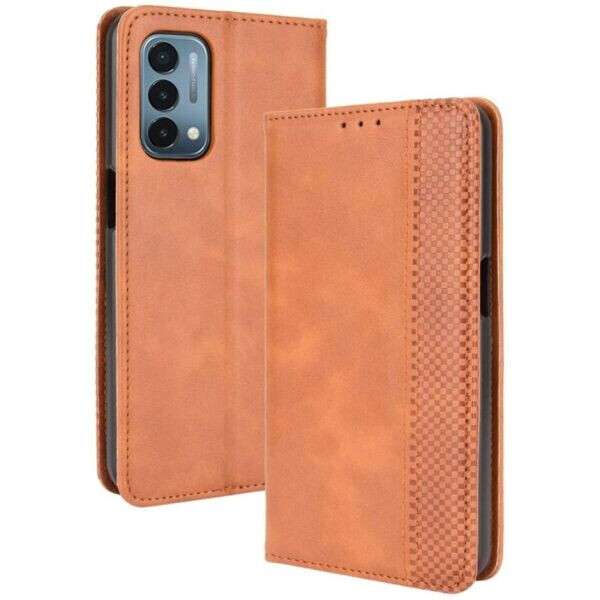 

Чехол Deexe Retro Style для OnePlus Nord N200 - Brown
