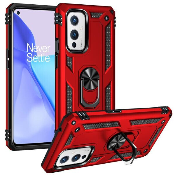 

Защитный чехол Deexe Armor Case для OnePlus 9 - Red