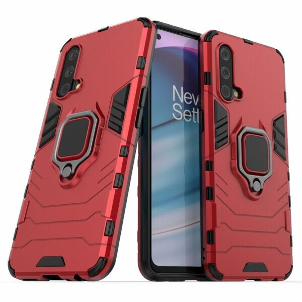 

Защитный чехол Deexe Hybrid Case для OnePlus Nord CE - Red