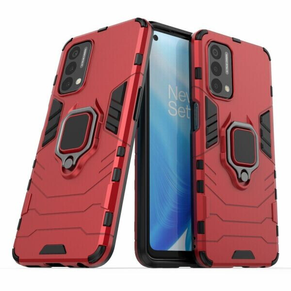 

Защитный чехол Deexe Hybrid Case для OnePlus Nord N200 - Red