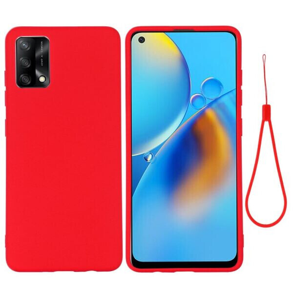 

Защитный чехол Deexe Silicone Case для OPPO A74 - Red
