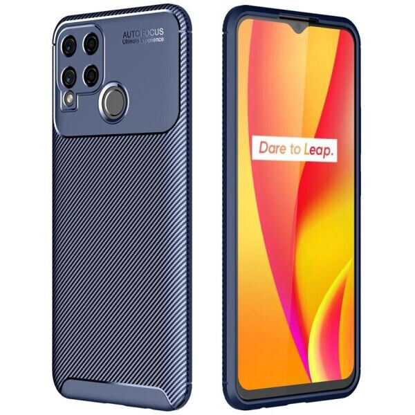 

Защитный чехол Deexe Fusion для Realme C15 - Blue