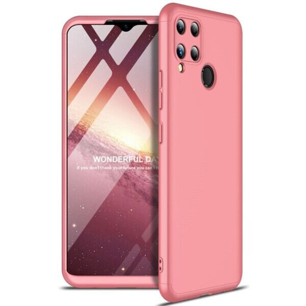 

Защитный чехол GKK Double Dip Case для Realme C15 - Rose Gold