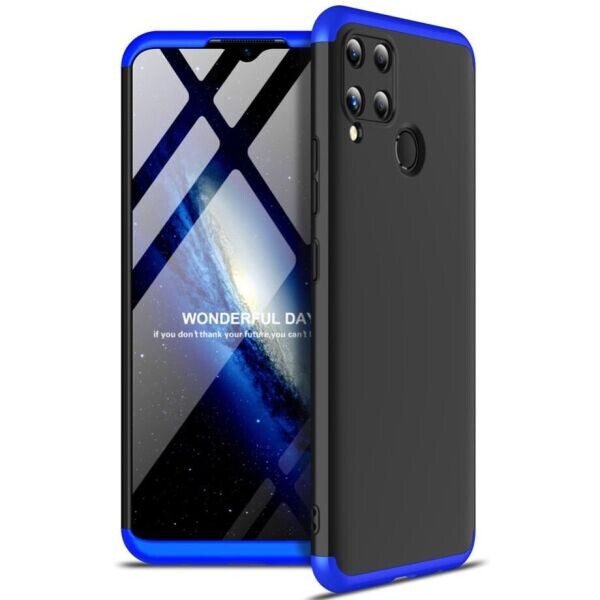 

Защитный чехол GKK Double Dip Case для Realme C15 - Black / Blue