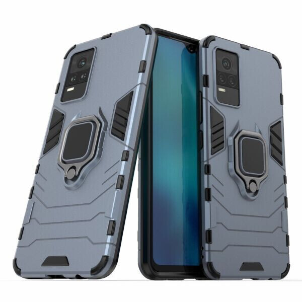 

Защитный чехол Deexe Hybrid Case для VIVO V21e - Blue