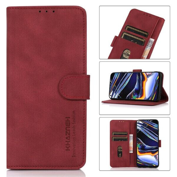 

Чехол-книжка KHAZNEH Retro Wallet для Samsung Galaxy M32 (M325) - Red