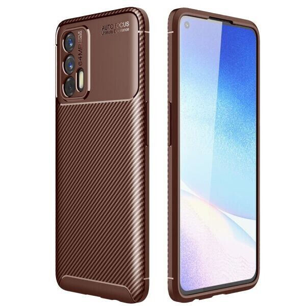 

Защитный чехол Deexe Fusion для Realme GT - Brown