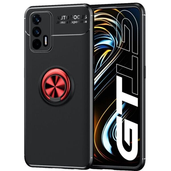

Защитный чехол UniCase Magnetic Ring для Realme GT - Black / Red
