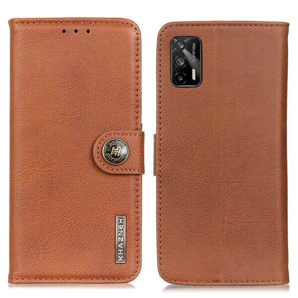

Чехол-книжка KHAZNEH Wallet Cover для Realme GT - Brown