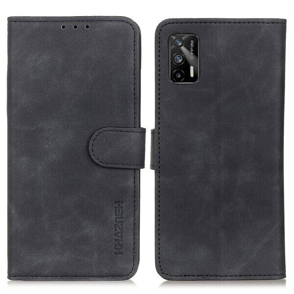 

Чехол-книжка KHAZNEH Retro Wallet для Realme GT - Black
