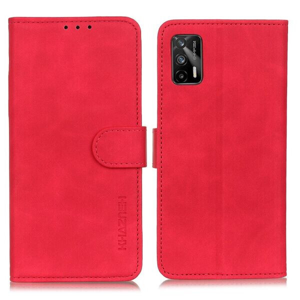

Чехол-книжка KHAZNEH Retro Wallet для Realme GT - Red
